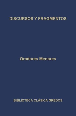 ORADORES MENORES. DISCURSOS Y FRAGMENTOS | 9788424922597 | Llibreria Drac - Llibreria d'Olot | Comprar llibres en català i castellà online