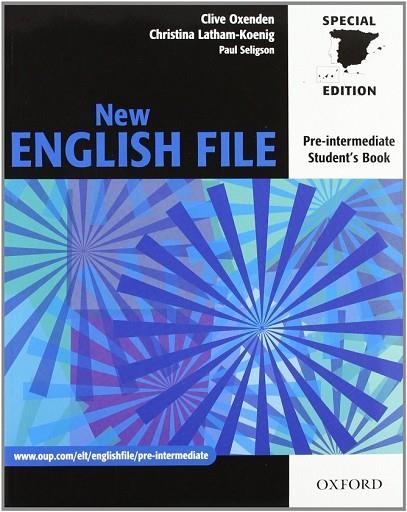 NEW ENGLISH FILE PRE-INT SB+WB W/O KEY CD-ROM | 9780194519465 | AA.VV. | Llibreria Drac - Librería de Olot | Comprar libros en catalán y castellano online