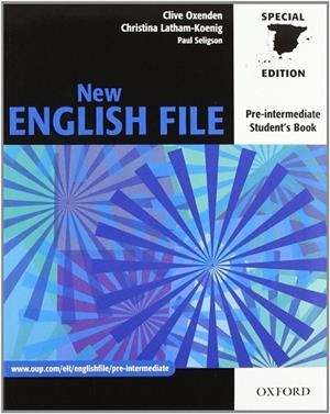 NEW ENGLISH FILE PRE-INT SB+WB W/O KEY CD-ROM | 9780194519465 | AA.VV. | Llibreria Drac - Librería de Olot | Comprar libros en catalán y castellano online