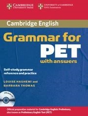 CAMBRIDGE GRAMMAR FOR PET STUDENT'S BOOK + KEY | 9780521601207 | HASHEMI, LOUISE; THOMAS, BARBARA | Llibreria Drac - Librería de Olot | Comprar libros en catalán y castellano online