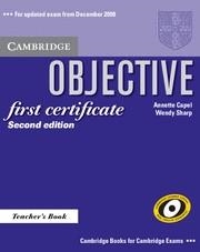 OBJECTIVE FIRST CERTIFICATE (TEACHER'S BOOK) | 9780521700658 | Llibreria Drac - Librería de Olot | Comprar libros en catalán y castellano online