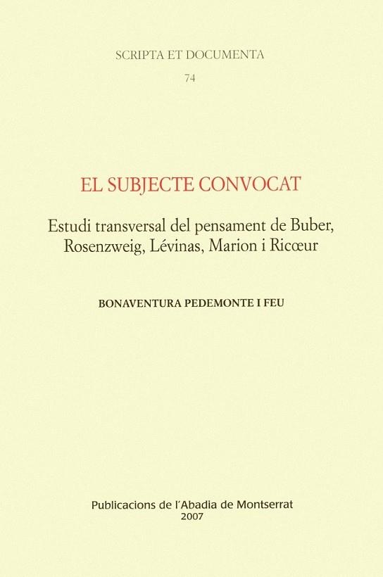 SUBJECTE CONVOCAT, EL | 9788484158806 | PEDEMONTE I FEU, BONAVENTURA | Llibreria Drac - Llibreria d'Olot | Comprar llibres en català i castellà online