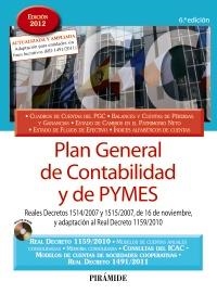 PLAN GENERAL DE CONTABILIDAD Y DE PYMES (ED. 2012) | 9788436826456 | VV.AA. | Llibreria Drac - Librería de Olot | Comprar libros en catalán y castellano online