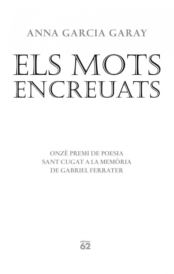 MOTS ENCREUATS, ELS | 9788429770575 | GARCIA, ANNA | Llibreria Drac - Librería de Olot | Comprar libros en catalán y castellano online