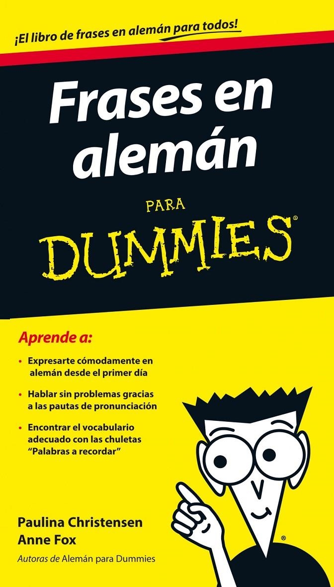 FRASES EN ALEMAN PARA DUMMIES | 9788432901232 | ANNE FOX/PAULINA CHRISTENSEN | Llibreria Drac - Librería de Olot | Comprar libros en catalán y castellano online