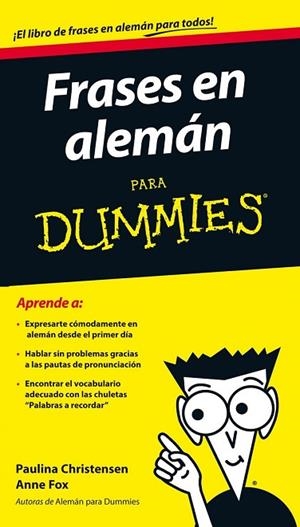 FRASES EN ALEMAN PARA DUMMIES | 9788432901232 | ANNE FOX/PAULINA CHRISTENSEN | Llibreria Drac - Librería de Olot | Comprar libros en catalán y castellano online
