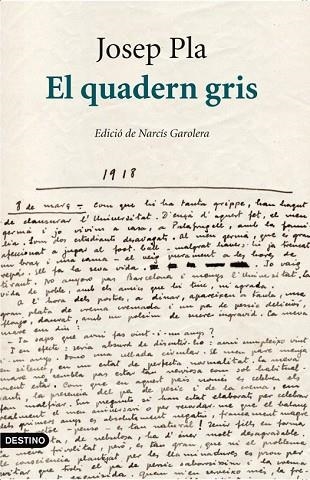 QUADERN GRIS, EL (EDICIÓ NARCIS GAROLERA) | 9788497101394 | PLA, JOSEP | Llibreria Drac - Llibreria d'Olot | Comprar llibres en català i castellà online
