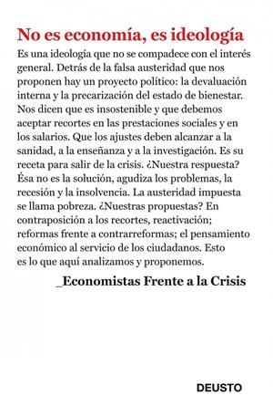 NO ES ECONOMIA ES IDEOLOGIA | 9788423412952 | VV.AA. | Llibreria Drac - Librería de Olot | Comprar libros en catalán y castellano online