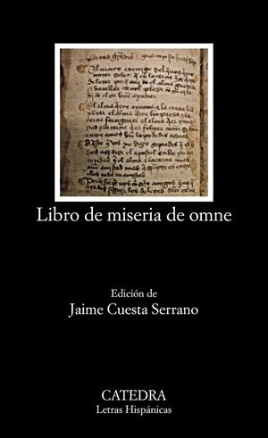 LIBRO DE MISERIA DE OMNE | 9788437630588 | CUESTA, JAIME | Llibreria Drac - Llibreria d'Olot | Comprar llibres en català i castellà online