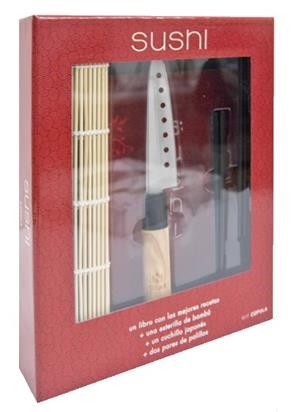 SUSHI (KIT LIBRO+ESTERILLA DE BAMBU+CUCHILLO JAPONES+2 PARES | 9788448069582 | VV.AA. | Llibreria Drac - Llibreria d'Olot | Comprar llibres en català i castellà online