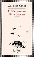 NACIMIENTO DE LA FILOSOFIA | 9788483107027 | COLLI | Llibreria Drac - Llibreria d'Olot | Comprar llibres en català i castellà online
