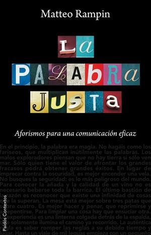 PALABRA JUSTA, LA | 9788449323065 | RAMPIN, MATTEO | Llibreria Drac - Librería de Olot | Comprar libros en catalán y castellano online