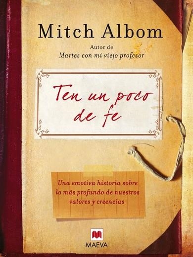 TEN UN POCO DE FE | 9788492695225 | ALBOM, MITCH | Llibreria Drac - Llibreria d'Olot | Comprar llibres en català i castellà online