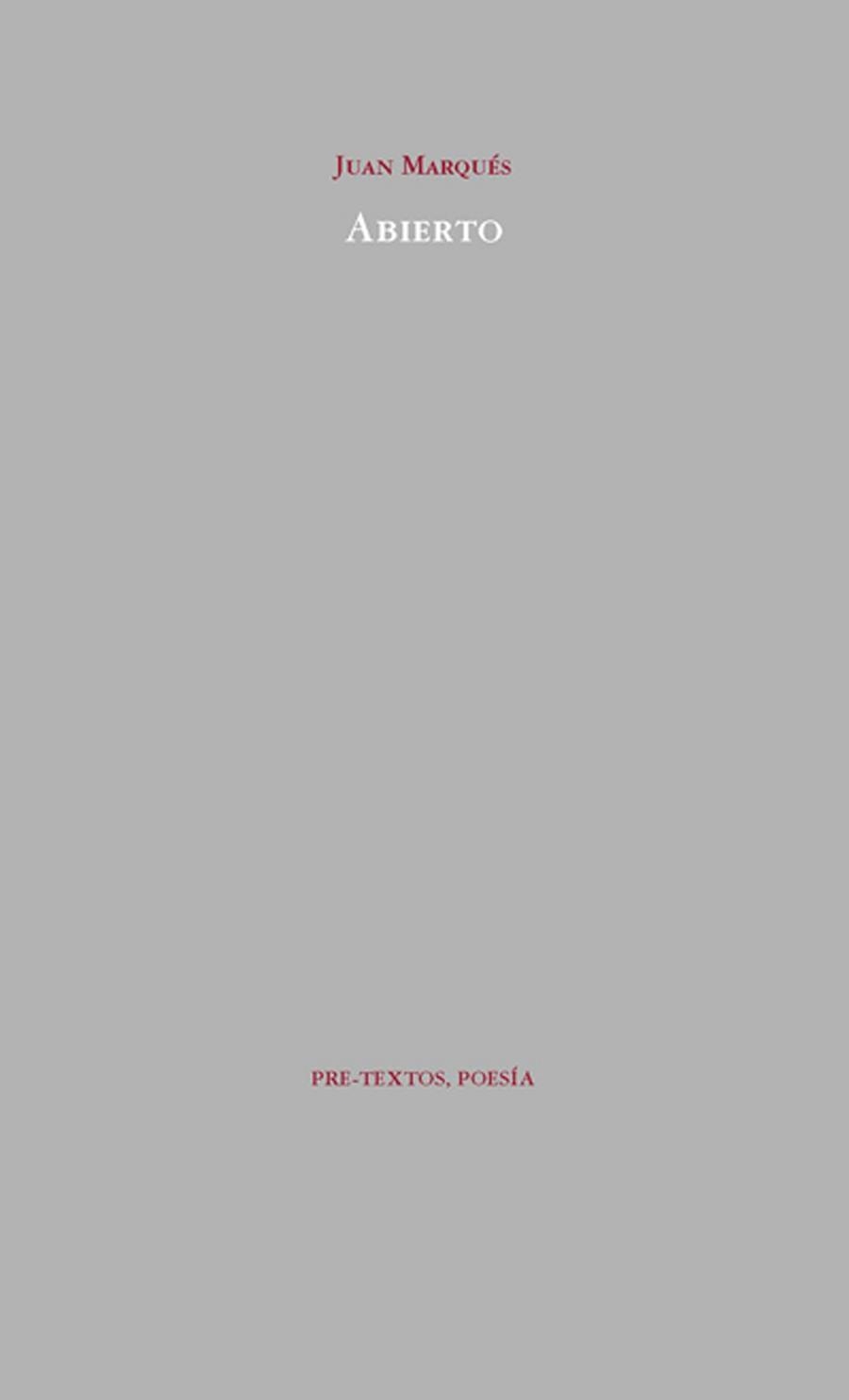 ABIERTO | 9788492913121 | MARQUES, JUAN | Llibreria Drac - Librería de Olot | Comprar libros en catalán y castellano online