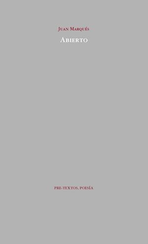 ABIERTO | 9788492913121 | MARQUES, JUAN | Llibreria Drac - Librería de Olot | Comprar libros en catalán y castellano online