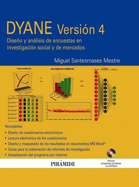 DYANE VERSION 4. DISEÑO Y ANALISIS DE ENCUESTAS EN INVESTIGA | 9788436822960 | SANTESMASES, MIGUEL | Llibreria Drac - Llibreria d'Olot | Comprar llibres en català i castellà online