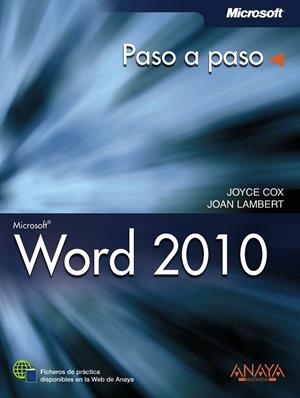 WORD 2010 | 9788441528536 | COX, JOYCE; LAMBERT, JOAN | Llibreria Drac - Librería de Olot | Comprar libros en catalán y castellano online