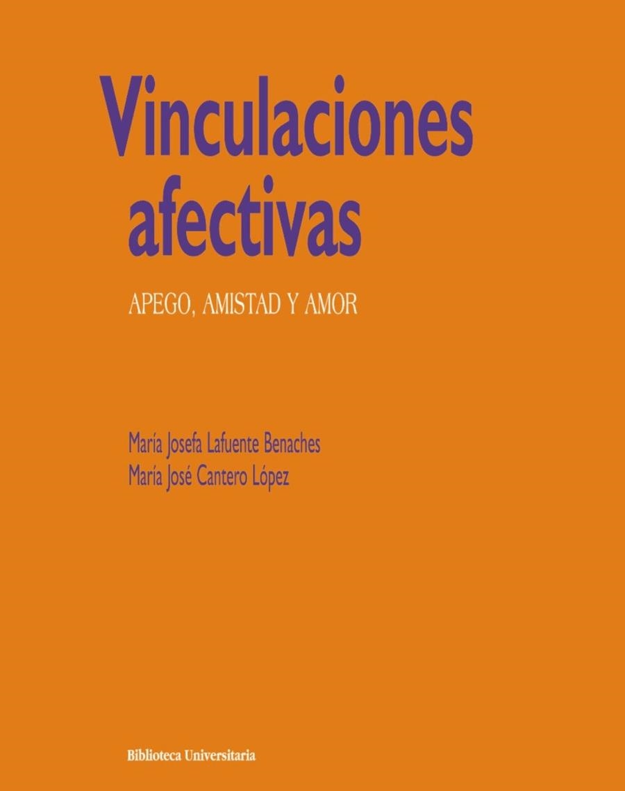 VINCULACIONES AFECTIVAS | 9788436824179 | LAFUENTE, MARIA JOSEFA; CANTERO, MARIA JOSE | Llibreria Drac - Librería de Olot | Comprar libros en catalán y castellano online