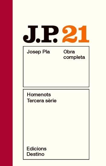 HOMENOTS. TERCERA SERIE | 9788497101615 | PLA, JOSEP | Llibreria Drac - Llibreria d'Olot | Comprar llibres en català i castellà online
