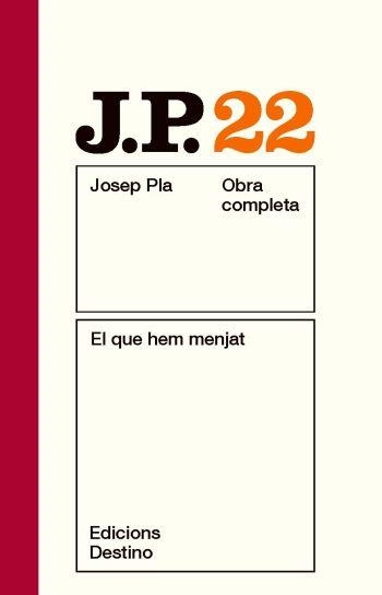 QUE HEM MENJAT, EL | 9788497101622 | PLA, JOSEP | Llibreria Drac - Llibreria d'Olot | Comprar llibres en català i castellà online