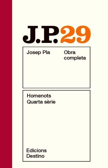 HOMENOTS. QUARTA SERIE | 9788497101691 | PLA, JOSEP | Llibreria Drac - Llibreria d'Olot | Comprar llibres en català i castellà online