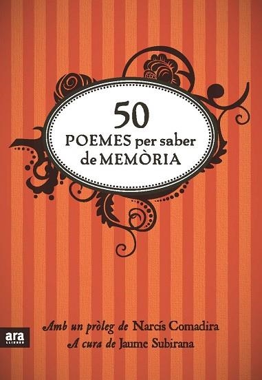 50 POEMES PER SABER DE MEMORIA | 9788492907861 | AA.VV. | Llibreria Drac - Llibreria d'Olot | Comprar llibres en català i castellà online