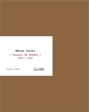RECULLS DE POEMES 1927-1936 | 9788499750354 | TORRES, MARIUS | Llibreria Drac - Librería de Olot | Comprar libros en catalán y castellano online