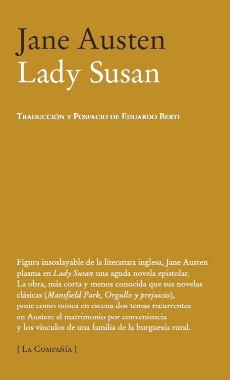 LADY SUSAN | 9788483930687 | AUSTEN, JANE | Llibreria Drac - Librería de Olot | Comprar libros en catalán y castellano online