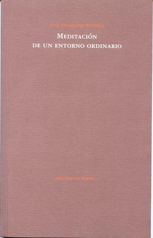 MEDITACION DE UN ENTORNO ORDINARIO | 9788481919974 | VELAZQUEZ, LUIS | Llibreria Drac - Librería de Olot | Comprar libros en catalán y castellano online