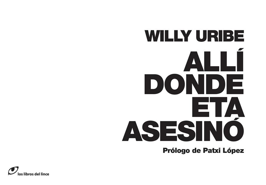 ALLI DONDE ETA ASESINO | 9788415070146 | URIBE, WILLY | Llibreria Drac - Librería de Olot | Comprar libros en catalán y castellano online