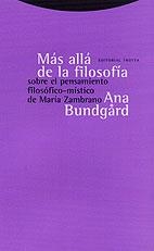 MAS ALLA DE LA FILOSOFIA | 9788481644289 | BUNDGARD, ANA | Llibreria Drac - Llibreria d'Olot | Comprar llibres en català i castellà online