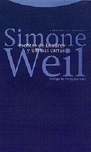 ESCRITOS DE LONDRES Y ULTIMAS CARTAS | 9788481643145 | WEIL, SIMONE | Llibreria Drac - Librería de Olot | Comprar libros en catalán y castellano online
