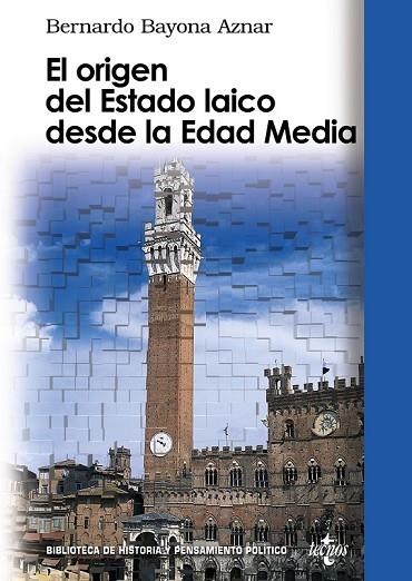 ORIGEN DEL ESTADO LAICO DESDE LA EDAD MEDIA, EL | 9788430949021 | BAYONA AZNAR, BERNARDO | Llibreria Drac - Llibreria d'Olot | Comprar llibres en català i castellà online