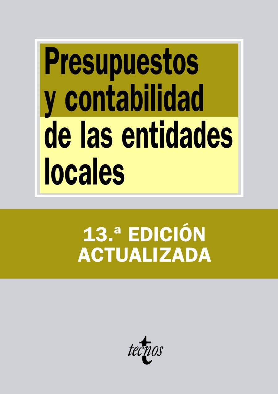 PRESUPUESTOS Y CONTABILIDAD DE LAS ENTIDADES LOCALES (13ª EDICION ACTUALIZADA) | 9788430955770 | VV.AA. | Llibreria Drac - Librería de Olot | Comprar libros en catalán y castellano online