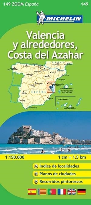 VALENCIA Y ALREDEDORES COSTA DEL AZAHAR MAPA ZOOM Nº149 | 9782067140684 | VV.AA. | Llibreria Drac - Librería de Olot | Comprar libros en catalán y castellano online