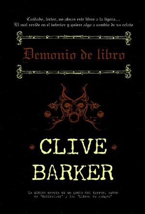 DEMONIO DE LIBRO | 9788498004809 | BARKER, CLIVE | Llibreria Drac - Librería de Olot | Comprar libros en catalán y castellano online
