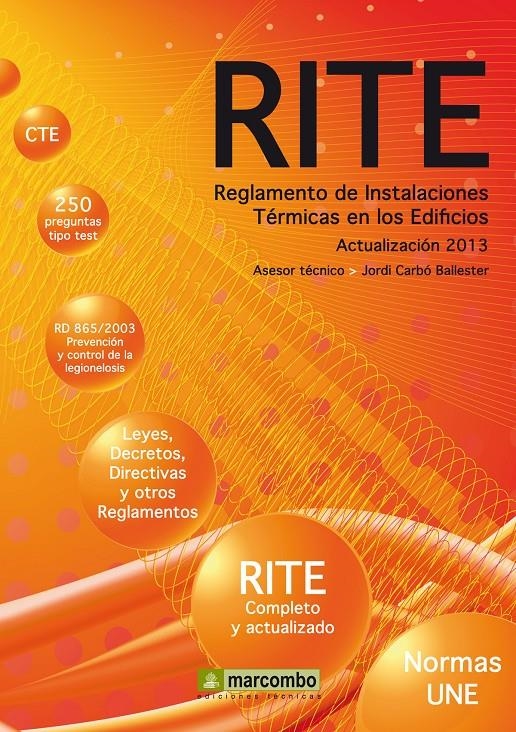 REGLAMENTO DE INSTALACIONES TÉRMICAS EN LOS EDIFICIOS (RITE) | 9788426720795 | CARBÓ, JORDI | Llibreria Drac - Llibreria d'Olot | Comprar llibres en català i castellà online