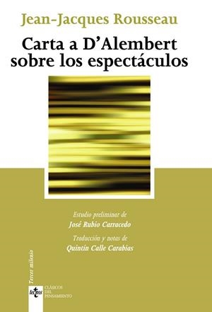 CARTA A D'ALEMBERT SOBRE LOS ESPECTACULOS | 9788430949861 | ROUSSEAU, JEAN-JACQUES | Llibreria Drac - Llibreria d'Olot | Comprar llibres en català i castellà online
