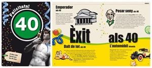 FELICITATS 40 EL LLIBRE DELS HOMES QUE FAN 40 ANYS | 9788496944978 | VV.AA. | Llibreria Drac - Librería de Olot | Comprar libros en catalán y castellano online
