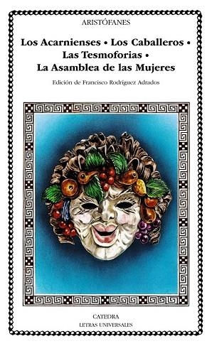 ACARNIENSES; LOS CABALLEROS; LAS TESMOFORIAS;LA A | 9788437610146 | ARISTOFANES | Llibreria Drac - Llibreria d'Olot | Comprar llibres en català i castellà online