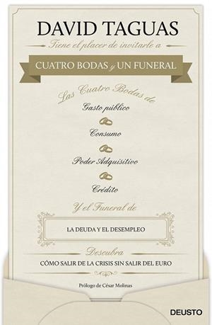 CUATRO BODAS Y UN FUNERAL | 9788423418237 | TAGUAS, DAVID | Llibreria Drac - Librería de Olot | Comprar libros en catalán y castellano online