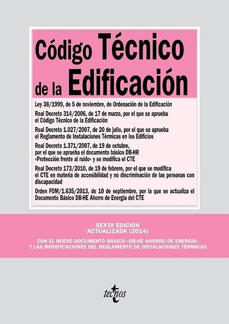 CÓDIGO TÉCNICO DE LA EDIFICACIÓN ACTUALIZADA 2014 | 9788430961399 | Llibreria Drac - Librería de Olot | Comprar libros en catalán y castellano online