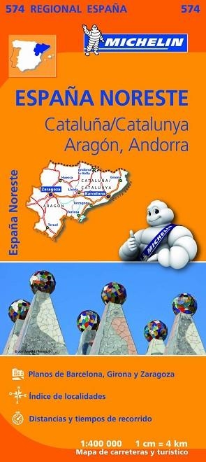 MAPA REGIONAL CATALUÑA/CATALUNYA, ARAGÓN, ANDORRA (574) | 9782067184251 | AAVV | Llibreria Drac - Librería de Olot | Comprar libros en catalán y castellano online