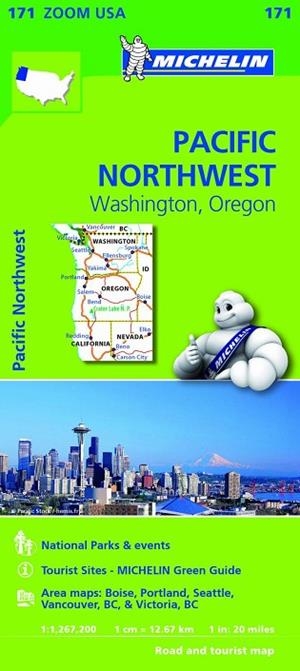 MAPA ZOOM USA PACIFIC NORTHWEST: WASHINGTON, OREGON (171) | 9782067190764 | VVAA | Llibreria Drac - Librería de Olot | Comprar libros en catalán y castellano online