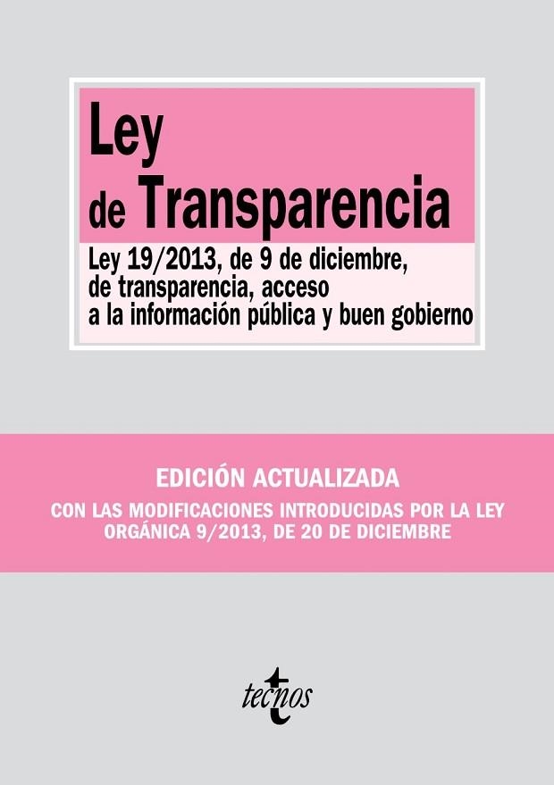 LEY DE TRANSPARENCIA | 9788430962334 | AAVV | Llibreria Drac - Librería de Olot | Comprar libros en catalán y castellano online