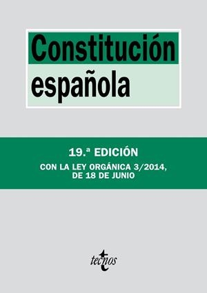 CONSTITUCIÓN ESPAÑOLA (EDICIÓN JUNIO 2014) | 9788430962464 | Llibreria Drac - Librería de Olot | Comprar libros en catalán y castellano online