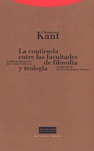 CONTIENDA ENTRE LAS FACULTADES DE FILOSOFIA Y TEOLOGIA | 9788481643237 | KANT, IMMANUEL | Llibreria Drac - Librería de Olot | Comprar libros en catalán y castellano online