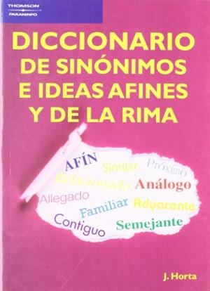 DICCIONARIO DE SINONIMOS E IDEAS AFINES Y DE LA R | 9788428303170 | HORTA MASSANET, JOAQUIN | Llibreria Drac - Llibreria d'Olot | Comprar llibres en català i castellà online