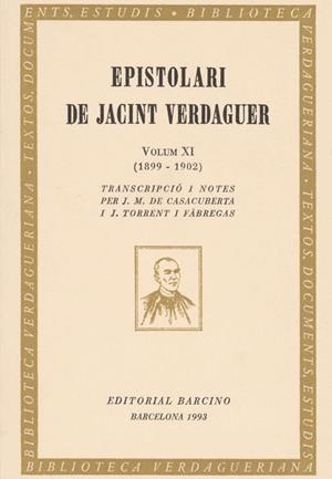 EPISTOLARI DE JACINT VERDAGUER VOLUM XI | 9788472266469 | Llibreria Drac - Librería de Olot | Comprar libros en catalán y castellano online