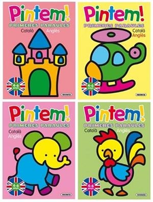 PINTEM! PRIMERES PARAULES CATALÀ -ANGLÈS (4 TÍTOLS) | 9788467705812 | BUSQUETS, CARMEN | Llibreria Drac - Librería de Olot | Comprar libros en catalán y castellano online